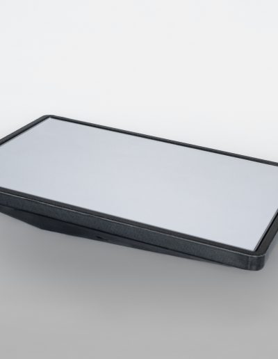 Real-life carbon composite Starlink spreader mount with black underside